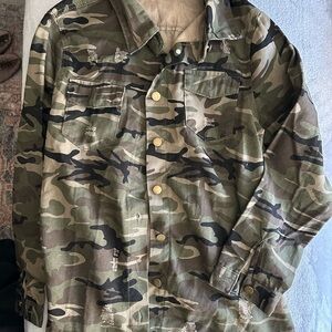 Women’s Oversized Camouflage Shirt